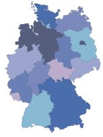 Landkarte Deutschland